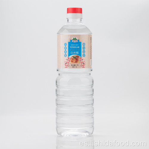 Botella de plástico de 1000 ml de vinagre de arroz blanco